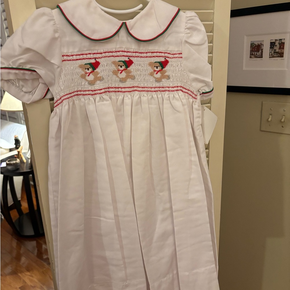 White Dress with Embroidery